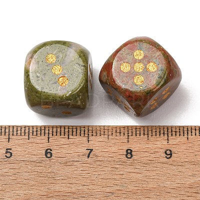 Natural Unakite Dices G-T143-29-05-1
