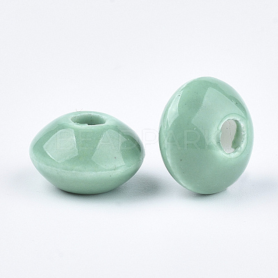Handmade Porcelain Beads PORC-Q173-12x7mm-21-1