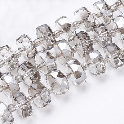 Electroplat Glass Beads Strands EGLA-Q092-8mm-D04-1