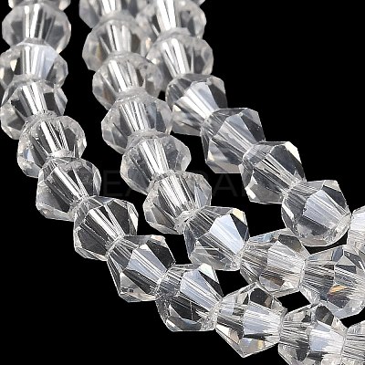 Transparent Electroplate Glass Beads Strands LS-GLAA-F029-2mm-A13-1