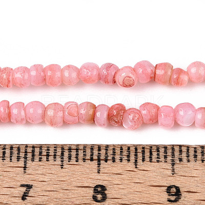 Natural Freshwater Shell Dyed Beads Strands SHEL-T020-29B-06-1