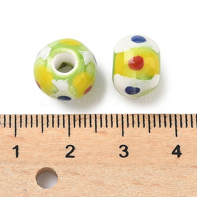 Handmade Porcelain European Beads PORC-C009-01D-1