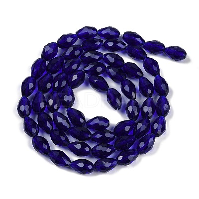 Transparent Glass Beads Strands EGLA-N013-T6mm-D07-1