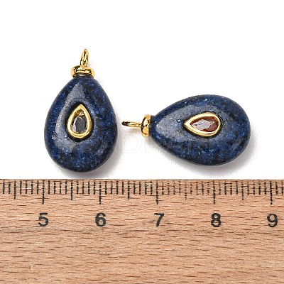 Dyed Natural Lapis Lazuli Pendants GG-CBAA798-01G-03-1