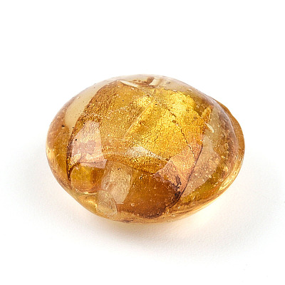 Handmade Silver Foil Glass Beads SLF15mmY-04-1