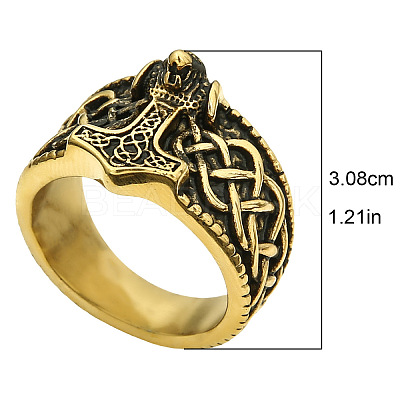 Viking 304 Stainless Steel Finger Rings for Men FS-WGB3F16-10-1