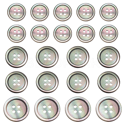 Natural Black Lip Shell Buttons BUTT-ME0001-12-1