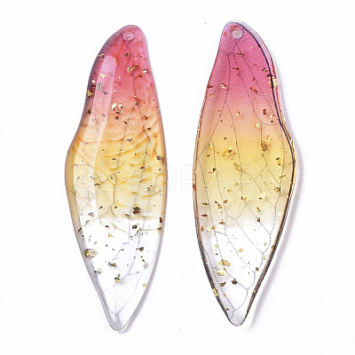 Transparent Epoxy Resin Big Pendants X1-RESI-T046-01-1