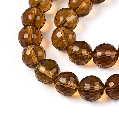 Transparent Glass Bead Strands GLAA-R095-10mm-31-1