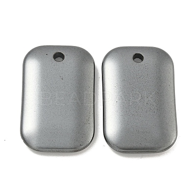 Electroplated Synthetic Non-Magnetic Hematite Pendants G-C136-05H-1