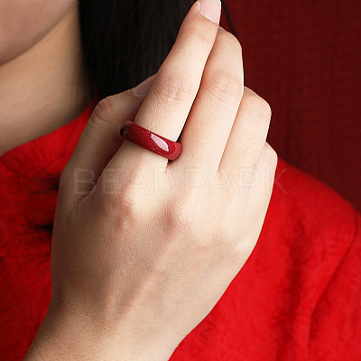 Cinnabar Finger Rings FS-WGB4F46-01-1