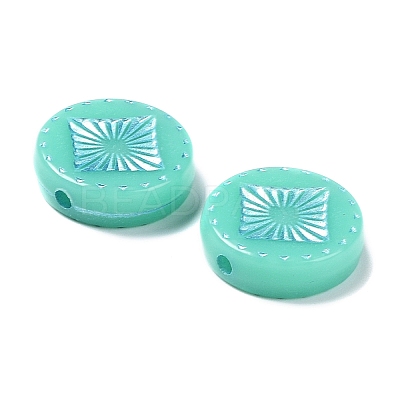 Opaque Acrylic Beads OACR-G016-07C-1