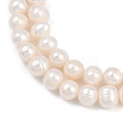 Natural Cultured Freshwater Pearl Beads Strands PEAR-I007-07X-06A-1