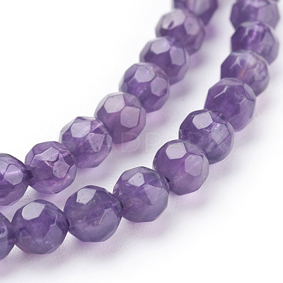 Natural Amethyst Beads Strands X-G-C073-4mm-3-1