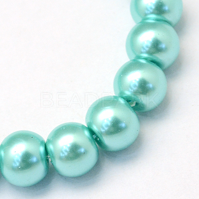 Baking Paint Glass Pearl Bead Strands HY-Q003-3mm-65-1