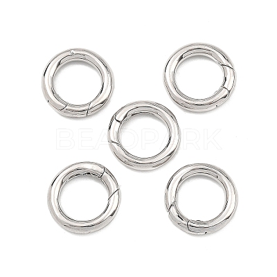SHEGRACE Brass Spring Gate Rings XGRQ58053-763P-1