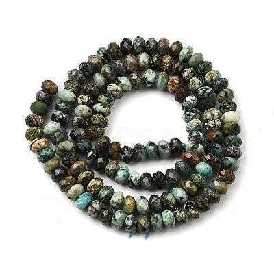 Natural African Turquoise(Jasper) Beads Strands G-F717-02B-01-1