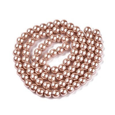 Baking Paint Glass Pearl Round Bead Strands HY-Q003-10mm-11-1