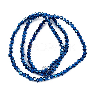 Transparent Electroplate Glass Beads Strands EGLA-A039-T2mm-UA03-1