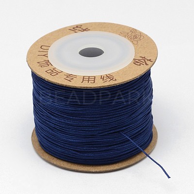 Nylon Braided Cord for Jewelry Making Macrame Craft NWIR-N003-0.6mm-05E-1