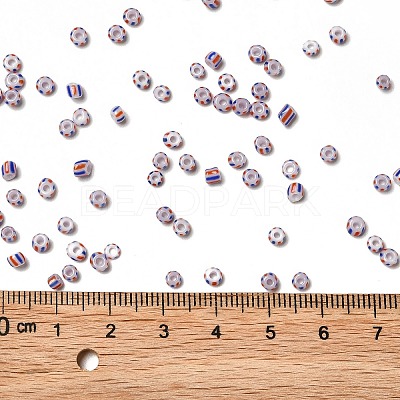 8/0 Opaque Colours Seep Glass Seed Beads SEED-F003-04B-11-1