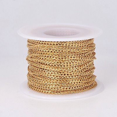 304 Stainless Steel Curb Chains CHS-E018-05G-1