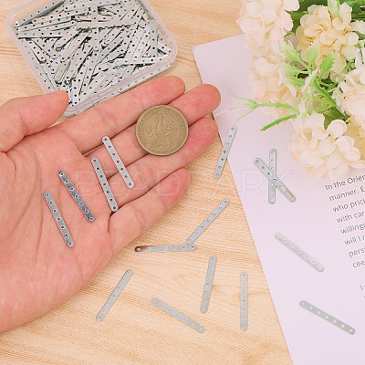 200Pcs Iron Spacer Bar FIND-CA0009-73P-1
