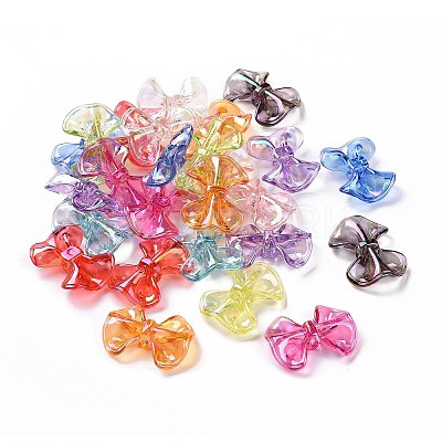 Transparent Acrylic Imitation Shell Beads X-OACR-P011-03L-1