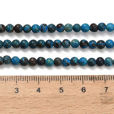 Natural Chrysocolla Beads Strands G-C289-B02-4mm-1