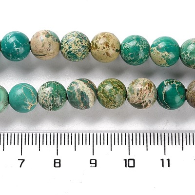 Dyed Natural Regalite/Imperial Jasper/Sea Sediment Jasper Beads Strands G-B124-C01-10-1