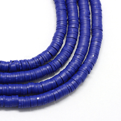 Handmade Polymer Clay Heishi Beads X-CLAY-R067-8.0mm-09-1