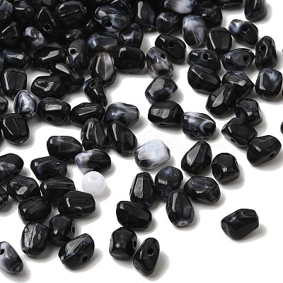 Opaque Acrylic Imitation Gemstone Beads OACR-G061-04J-1