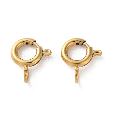 Ion Plating(IP) 304 Stainless Steel Spring Ring Clasps STAS-C114-04A-G-1