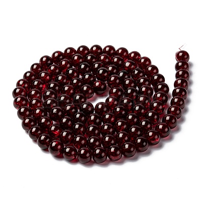Crackle Glass Beads Strands CCG-Q001-8mm-18-1
