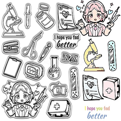 Plastic Stamps DIY-WH20018-0352-1