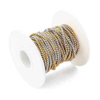 Ion Plating(IP) 304 Stainless Steel Box Chains STAS-B001-27A-G-1