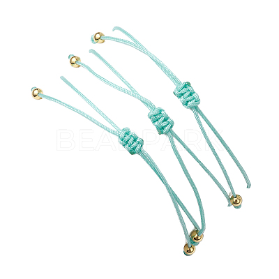 3Pcs 3 Styles Gemstone Braided Bead Bracelets BJEW-JB11146-03-1