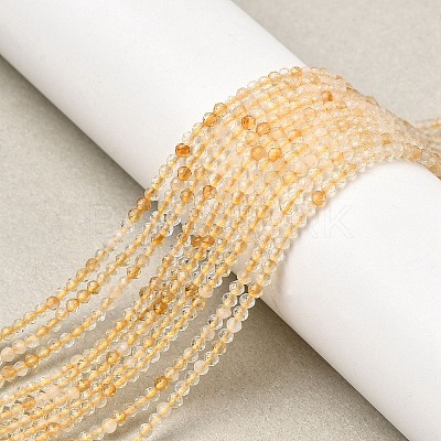 Natural Citrine Beads Strands G-I289-02-1