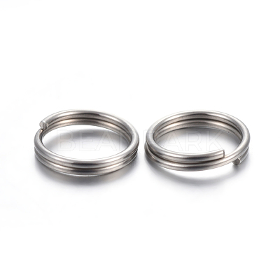 Tarnish Resistant 304 Stainless Steel Split Rings STAS-P223-22P-10-1