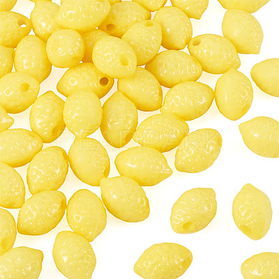 50Pcs Opaque Acrylic Beads SACR-TADJ0001-01A-1