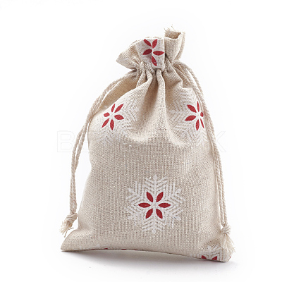 Polycotton(Polyester Cotton) Packing Pouches Drawstring Bags ABAG-S003-02A-1
