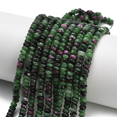 Natural Ruby in Zoisite Beads Strands G-Z110-B41-2x4mm-1