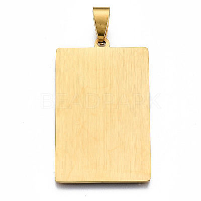 201 Stainless Steel Pendants STAS-S105-LA460-14-1