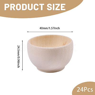 Wood Bowl DJEW-WH0042-113-1