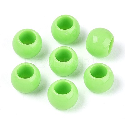 Opaque Acrylic Beads SACR-N018-05G-1