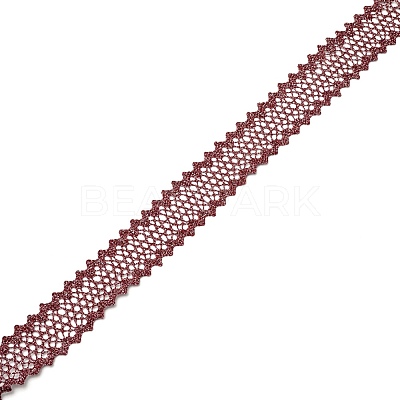 Polyester Rolls Lace Trim OCOR-WH0063-64D-1