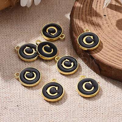 Golden Plated Alloy Charms ENAM-S118-02C-1