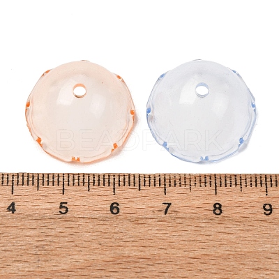 Transparent Acrylic Bead Caps MACR-L015-11-1