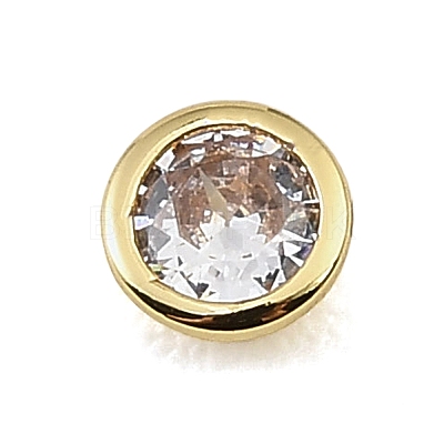 Brass Pave Cubic Zirconia Cabochons CU-CBA30E8-03G-07-1