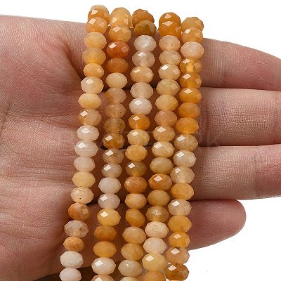 Natural Topaz Jade Bead Strands G-D344-A36-01-1
